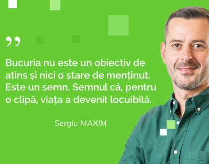 Unde începe bucuria?!