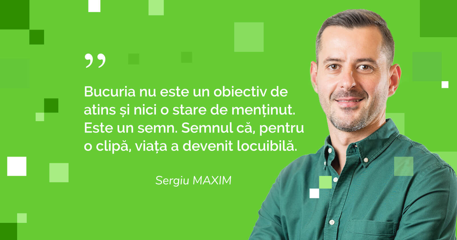 Unde începe bucuria?!